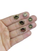 tags em acrílico dourado 10mm 20und - 6553