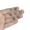 tag em acrílico dourado nossa sra de fátima 10mm 20und - 7811