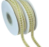 fita com bordado coração dourado 10mm no metro - comprar online