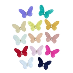 aplique borboleta com brilho vazada 60mm 1und - 4985 - comprar online