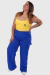 Calça Cargo Reta Maju Azul