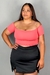 Cropped Ombro a Ombro Luana Coral - comprar online