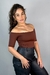 Body Ombro a Ombro Alessandra Marrom - Mari Gelinski Store - MGS
