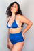 Top Biquíni Cortininha Glow Azul Escuro