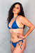 Top Biquíni Cortininha Glow Azul Escuro na internet
