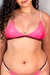 Top Biquíni Fixo Glow Rosa, Rosa Claro & Bordô