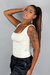 Blusa Regata Quadrada Agata Off White - Mari Gelinski Store - MGS
