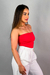 Blusa Tube Top Gabriela Vermelho na internet