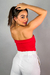 Blusa Tube Top Gabriela Vermelho - Mari Gelinski Store - MGS