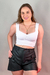 Cropped Frufru Lívia Branco