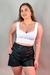 Cropped Frufru Lívia Branco - comprar online