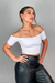 Cropped Ombro a Ombro Luana Branco - comprar online
