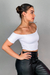 Cropped Ombro a Ombro Luana Branco - Mari Gelinski Store - MGS