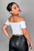 Cropped Ombro a Ombro Luana Branco - loja online