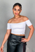 Cropped Ombro a Ombro Luana Branco