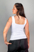 Blusa Regata Quadrada Agata Branca - comprar online