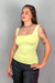 Blusa Regata Quadrada Agata Verde Pistache