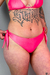 Calcinha Biquíni Amarração Larguinha Glow Rosa - comprar online