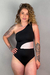 Maiô Um Ombro Glow Preto