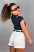 Blusa Recorte Nicole Preta - Mari Gelinski Store - MGS