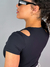 Blusa Recorte Nicole Preta - loja online