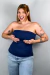 Blusa Tube Top Gabriela Azul Marinho na internet