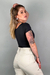 Body Manga Curta Bruna Preto - loja online
