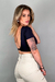 Cropped Corrente Manga Curta Juliana Preto - Mari Gelinski Store - MGS