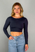 Cropped Corrente Manga Longa Juliana Preto - Mari Gelinski Store - MGS