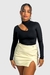 Saia Couro Eco Mia Off White