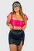 Cropped Amarração Helena Glow Rosa