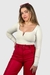 Blusa Decote V Virgínia Creme - comprar online
