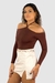 Body Ombro a Ombro Amanda Marrom - Mari Gelinski Store - MGS