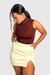 Saia Couro Eco Mia Off White - comprar online