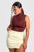 Saia Couro Eco Mia Off White - Mari Gelinski Store - MGS