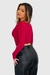 Cropped Manga Longa Marcela Vermelho Cereja - Mari Gelinski Store - MGS