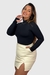 Blusa Recorte com Luva Diana Preta - Mari Gelinski Store - MGS