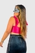 Cropped Amarração Helena Glow Rosa - loja online