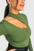 Blusa Decote frente e Costas Luci Verde - loja online