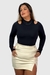 Blusa Recorte com Luva Diana Preta - comprar online