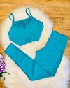 Conjunto fitness suplex legging + top Paloma - comprar online