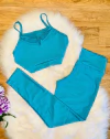 Conjunto fitness suplex legging + top Paloma - comprar online
