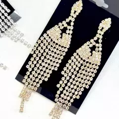 Brinco de Festa em Strass Base Torre - comprar online
