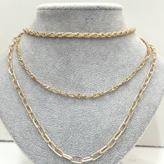 Colar Bijoux 3 em 1 Correntes - comprar online