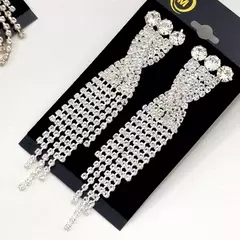 Brinco de Festa em Strass 3 Cristais - comprar online