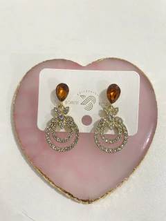 Brinco medio strass July