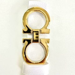 Cinto Inspiração SALVATORE MINI Fivela dourada SLIM - Meizy Store
