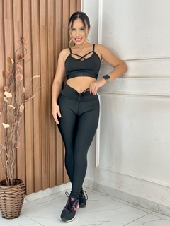Conjunto fitness suplex PUX legging + top Paloma - comprar online