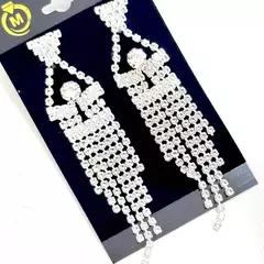 Brinco de Festa em Strass Base Triangular - comprar online