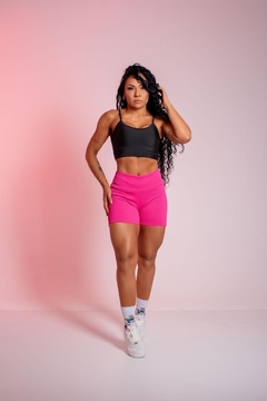 Conjunto fitness short jacquard + top suplex Paula - comprar online